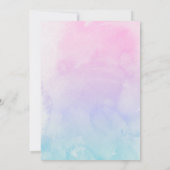 Elegant Geslacht Reveal Pastel Waterverf Japans Kaart (Achterkant)