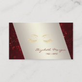 Elegant gesofisticeerd Modern, Bokeh, Lashes Visitekaartje (Voorkant)