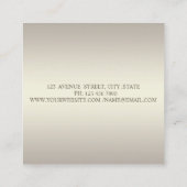 Elegant gesofisticeerd modern Glitter Faux Lashes Vierkante Visitekaartje (Achterkant)