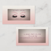Elegant gesofisticeerd modern Glitter Faux Lashes Visitekaartje (Voorkant / Achterkant)