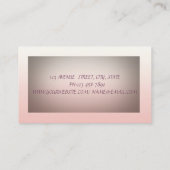 Elegant gesofisticeerd modern Glitter Faux Lashes Visitekaartje (Achterkant)