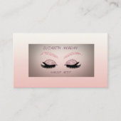 Elegant gesofisticeerd modern Glitter Faux Lashes Visitekaartje (Voorkant)