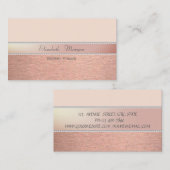 Elegant gesofisticeerd modern, parels visitekaartje (Voorkant / Achterkant)