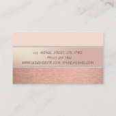 Elegant gesofisticeerd modern, parels visitekaartje (Achterkant)