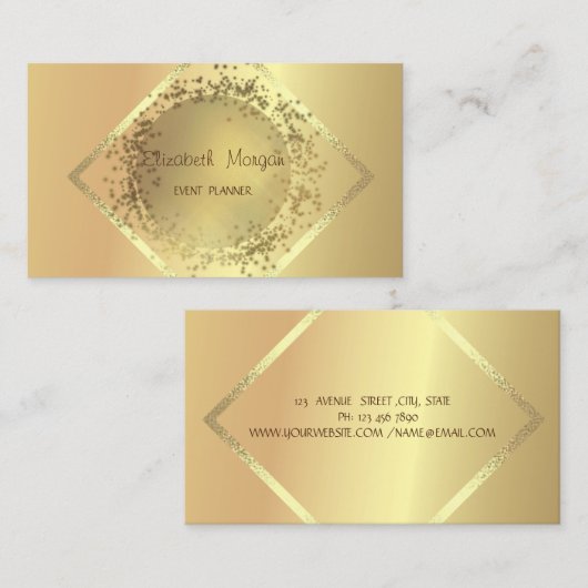 Elegant, gesofisticeerd, professioneel Geometrisch Visitekaartje (Voorkant / Achterkant)