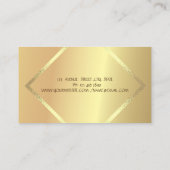 Elegant, gesofisticeerd, professioneel Geometrisch Visitekaartje (Achterkant)