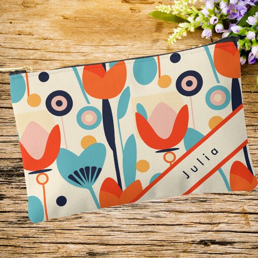 Elegant gesophisticeerd modern bloemenpatroon etui