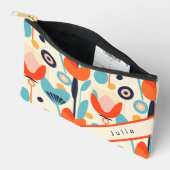 Elegant gesophisticeerd modern bloemenpatroon etui (Open)