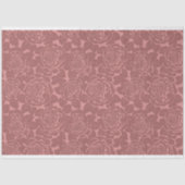 Elegant gespleten stijl donkerroze rozen tissuepapier (Voorkant)