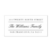 Elegant Gesplitst Adres zelf-Inking het Adres van  Zelfinktende Stempel (Design)