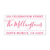 Elegant Gesplitst Adres zelf-Inking het Adres van  Zelfinktende Stempel (Design)