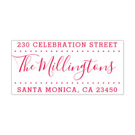 Elegant Gesplitst Adres zelf-Inking het Adres van  Zelfinktende Stempel