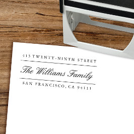 Elegant Gesplitst Adres zelf-Inking het Adres van  Zelfinktende Stempel
