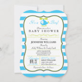 Elegant gestikt helikopter Baby shower uitnodiging (Voorkant)