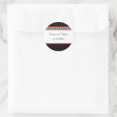 Elegant gestippelde rode accentzegels / Stickers (Tas)