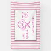 Elegant gestreept spandoek (Verticaal)