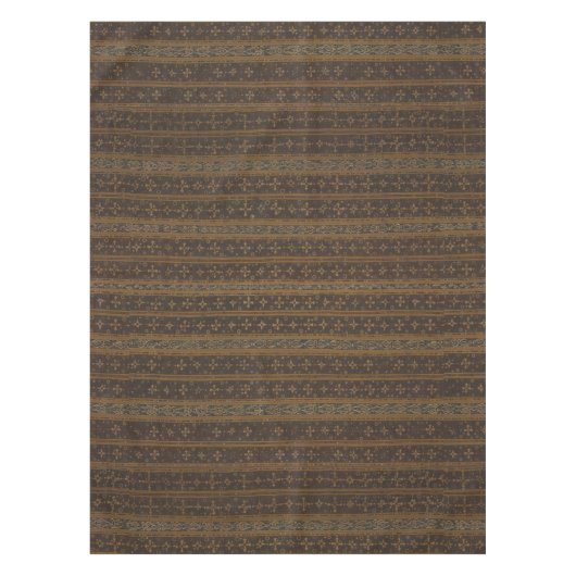 Elegant gestreepte batik tafelkleed (Voorkant)