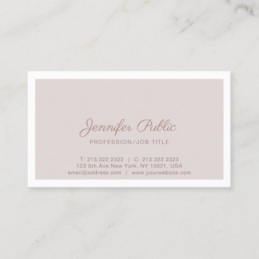 Elegant  gestroomlijnde kleurenmonitor visitekaartje (Voorkant)