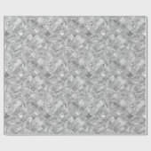 elegant getild zilverpatroon met kerst cadeaupapier (Vlak)