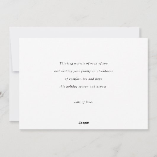 Elegant Getrouwd en Vrolijk Foto Pas getrouwd Kers Feestdagenkaart (Achterkant)