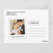 Elegant getrouwd en vrolijk | kerst-Briefkaart Briefkaart (Achterkant)