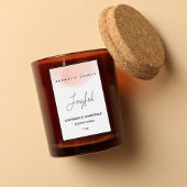 Elegant Geurkaarsetiket Voedselcontainer Etiket