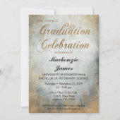 Elegant geverfde uitnodiging van de Copper Graduat (Voorkant)