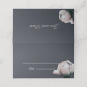 Elegant gevouwen plaatskaartje (Buitenkant ongevouwen)