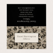 Elegant gevouwen Visitekaartje Modern Abstract (Buitenkant ongevouwen)