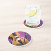 Elegant geweld tegen Paarse Onderzetter Zijde zijd (Zijkant)