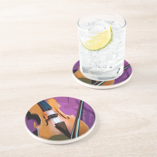 Elegant geweld tegen Paarse Onderzetter Zijde zijd (Zijkant)