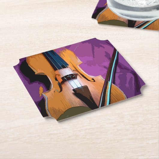 Elegant geweld tegen Paarse zijde, Onderzetter in (Gekanteld)