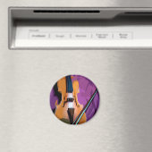 Elegant geweld tegen Paarse zijde, ronde magneet (Insitu (Vaatwasser))