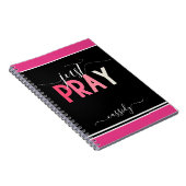 Elegant gewoon bidden naam notitieboek (Rechterzijde)