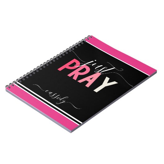 Elegant gewoon bidden naam notitieboek (Linkerzijde)