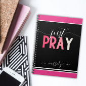 Elegant gewoon bidden naam notitieboek