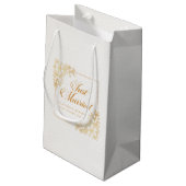 Elegant gewoon huwelijk | Gift Bag Klein Cadeauzakje (Achterkant Gekanteld)