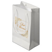Elegant gewoon huwelijk | Gift Bag Klein Cadeauzakje (Voorkant Gekanteld)