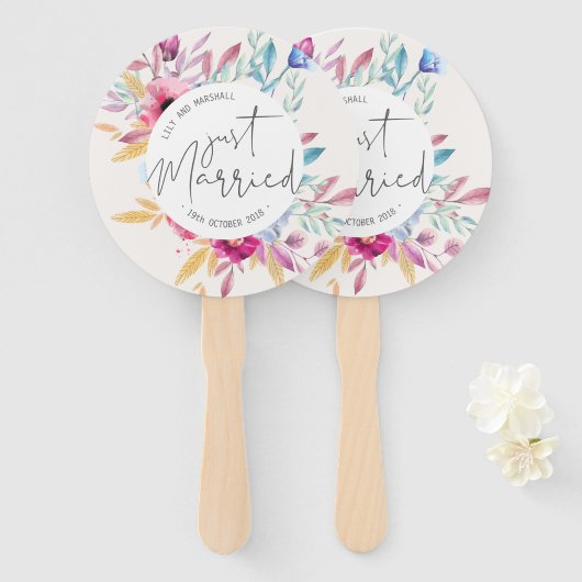 Elegant gewoon huwelijk | Handventilatoren Handwaaier