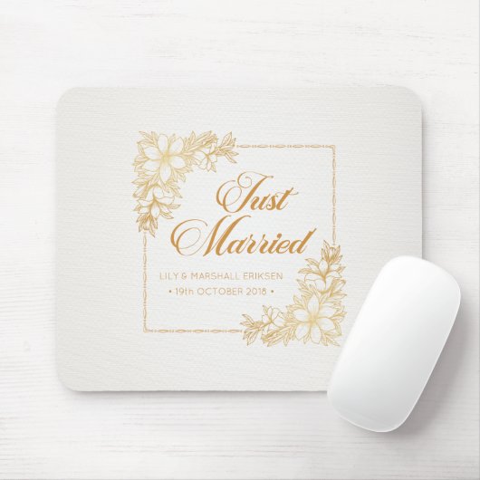 Elegant gewoon huwelijk | Mousepad Muismat (Met muis)