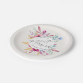 Elegant gewoon huwelijk | Papieren Bord (Gekanteld)