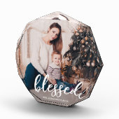 Elegant gezegend script met naam Foto (Rechts)