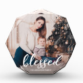 Elegant gezegend script met naam Foto (Voorkant)