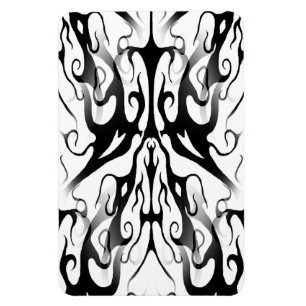 Elegant gezicht in vuur en vlammen Tribal Design Magneet