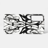 Elegant gezicht in vuur en vlammen Tribal Design Samsung Galaxy Hoesje (Achterkant horizontaal)