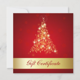 Elegant Ggloed Merry kerstboom Gift Kaart
