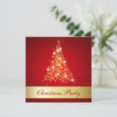 Elegant Ggloed Merry kerstboom Kaart (Staand voorkant)