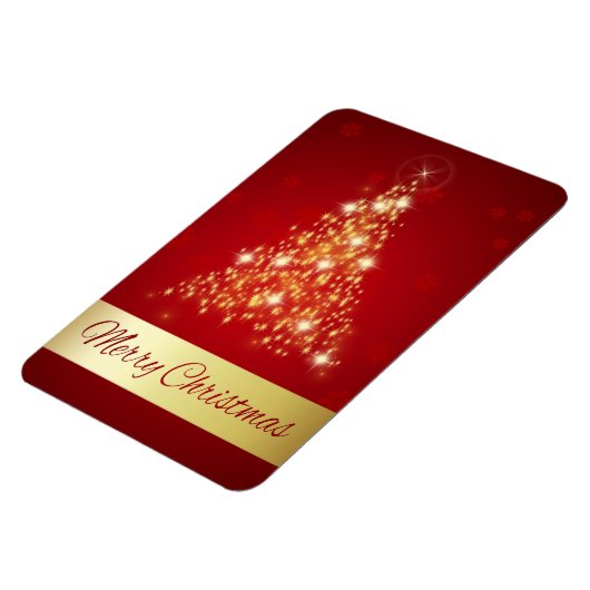 Elegant Ggloed Merry kerstboom Magneet (Linkerzijde)