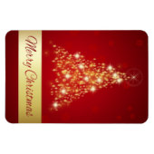 Elegant Ggloed Merry kerstboom Magneet (Horizontaal)