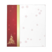 Elegant Ggloed Merry kerstboom Notitieblok (Voorkant)